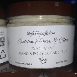Golden Pear & Clove Exfoliating Sugar Scrub Handmade